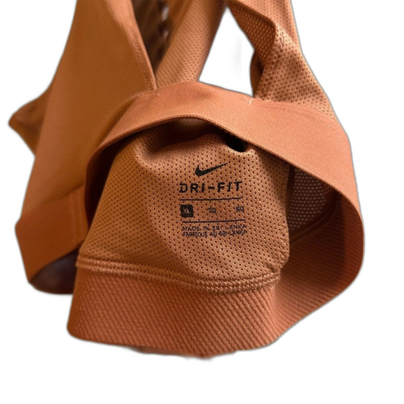 Nike Burnt Orange High-Neck Sports Bra - Picture 6 of 7